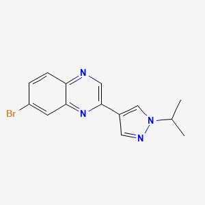 7-Bromo-2-(1-isopropyl-1H-pyrazol-4-yl)quinoxaline - 