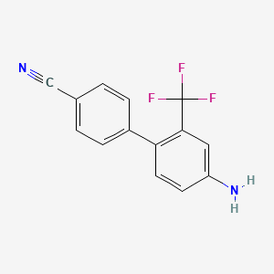 4'-Amino-2'-(trifluoromethyl)-[1,1'-biphenyl]-4-carbonitrile - 