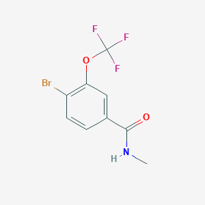 4-Bromo-N-methyl-3-(trifluoromethoxy)benzamide - 