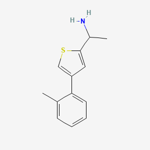 1-(4-(o-Tolyl)thiophen-2-yl)ethanamine - 