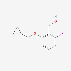 (2-(Cyclopropylmethoxy)-6-fluorophenyl)methanol - 
