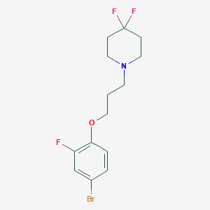 1-(3-(4-Bromo-2-fluorophenoxy)propyl)-4,4-difluoropiperidine - 
