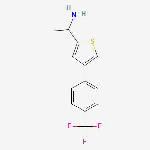 1-(4-(4-(Trifluoromethyl)phenyl)thiophen-2-yl)ethanamine - 
