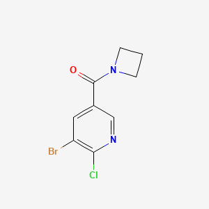 5-(Azetidine-1-carbonyl)-3-bromo-2-chloropyridine - 