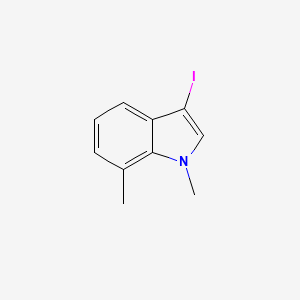3-Iodo-1,7-dimethyl-1H-indole - 