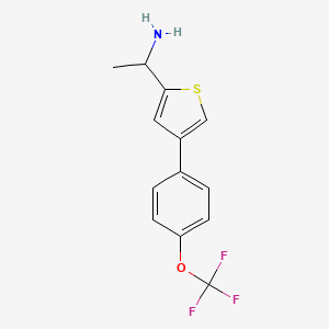 1-(4-(4-(Trifluoromethoxy)phenyl)thiophen-2-yl)ethanamine - 