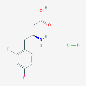 (3S)-3-amino-4-(2,4-difluorophenyl)butanoic acid hydrochloride - 
