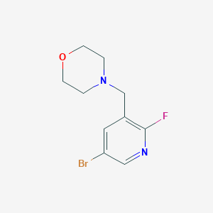4-((5-Bromo-2-fluoropyridin-3-yl)methyl)morpholine - 
