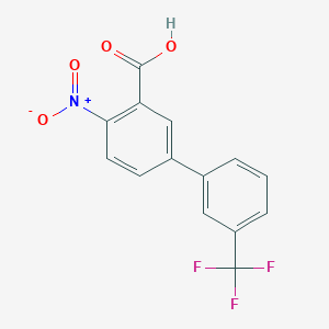 4-Nitro-3'-(trifluoromethyl)-[1,1'-biphenyl]-3-carboxylic acid - 