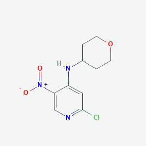 2-Chloro-5-nitro-N-(tetrahydro-2H-pyran-4-yl)pyridin-4-amine - 