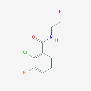 3-Bromo-2-chloro-N-(2-fluoroethyl)benzamide - 