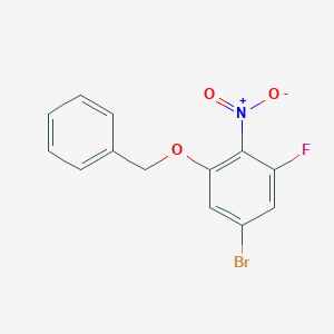1-(Benzyloxy)-5-bromo-3-fluoro-2-nitrobenzene - 