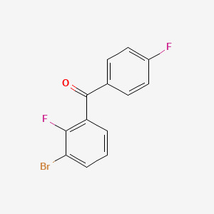 (3-Bromo-2-fluorophenyl)(4-fluorophenyl)methanone - 