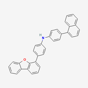 4-(Dibenzo[b,d]furan-4-yl)-N-(4-(naphthalen-1-yl)phenyl)aniline - 