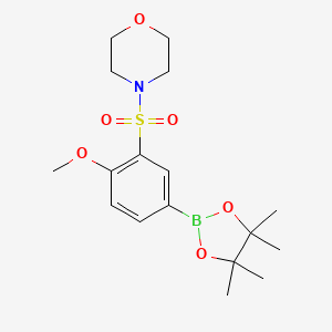 4-((2-Methoxy-5-(4,4,5,5-tetramethyl-1,3,2-dioxaborolan-2-yl)phenyl)sulfonyl)morpholine - 