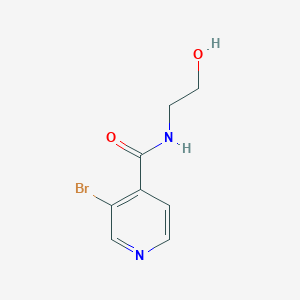 3-Bromo-N-(2-hydroxyethyl)pyridine-4-carboxamide - 