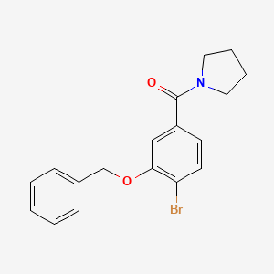 (3-(Benzyloxy)-4-bromophenyl)(pyrrolidin-1-yl)methanone - 