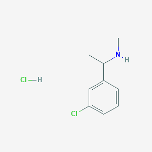 1-(3-Chlorophenyl)-N-methylethanamine hydrochloride - 