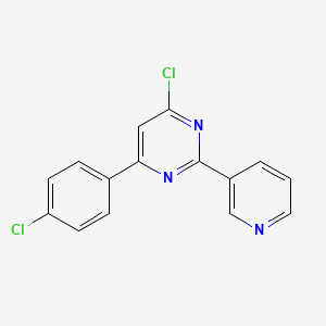 4-Chloro-6-(4-chlorophenyl)-2-(3-pyridyl)pyrimidine - 