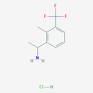 1-(2-Methyl-3-(trifluoromethyl)phenyl)ethan-1-amine hydrochloride - 