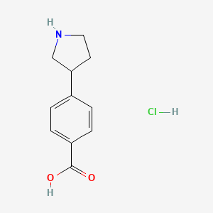 4-(Pyrrolidin-3-yl)benzoic acid hydrochloride - 