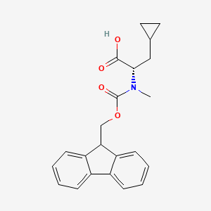 (S)-2-(N-Fmoc-N-methyl-amino)-3-cyclopropylpropanoic acid - 