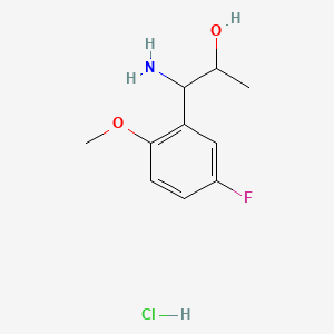 1-Amino-1-(5-fluoro-2-methoxyphenyl)propan-2-ol hydrochloride - 