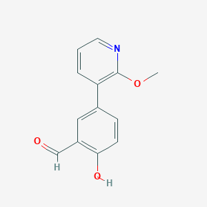 2-Hydroxy-5-(2-methoxypyridin-3-yl)benzaldehyde - 