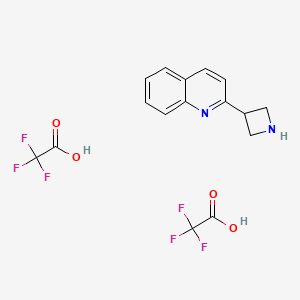 2-(Azetidin-3-yl)quinoline bis(2,2,2-trifluoroacetate) - 