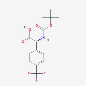 (S)-Boc-amino-(4-trifluoromethyl-phenyl)-acetic acid - 