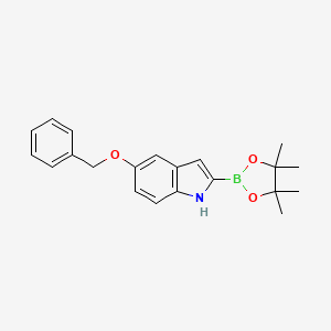 5-Benzyloxy-1H-indole-2-boronic acid pinacol ester - 