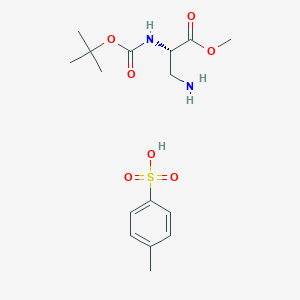 (S)-Methyl 3-amino-2-((tert-butoxycarbonyl)-amino)propanoate tosylate -
