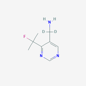 1,1-Dideutero-1-[4-(1-fluoro-1-methyl-ethyl)-pyrimidin-5-yl]-methylamine - 