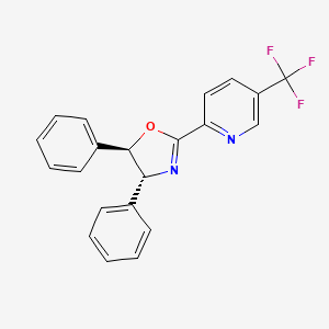 (4R,5R)-4,5-Diphenyl-2-(5-(trifluoromethyl)pyridin-2-yl)-4,5-dihydrooxazole - 