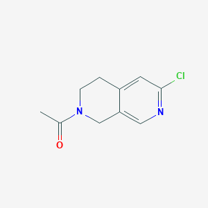 1-(6-chloro-3,4-dihydro-1H-[2,7]naphthyridin-2-yl)-ethanone - 