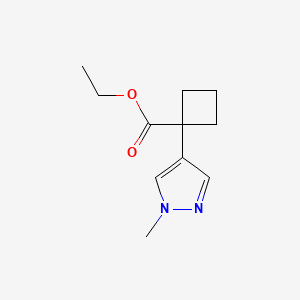 1-(1-Methyl-1H-pyrazol-4-yl)-cyclobutanecarboxylic acid ethyl ester - 