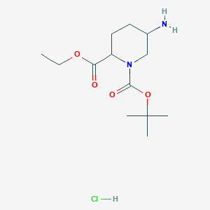 1-Boc-5-amino-piperidine-2-carboxylic acid ethyl ester hydrochloride - 
