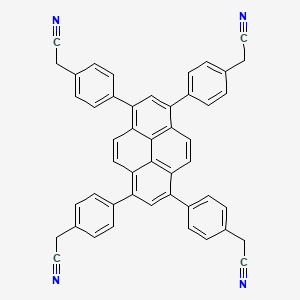 2,2',2'',2'''-(Pyrene-1,3,6,8-tetrayltetrakis(benzene-4,1-diyl))tetraacetonitrile - 