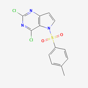 2,4-Dichloro-5-(toluene-4-sulfonyl)-5H-pyrrolo[3,2-d]pyrimidine - 
