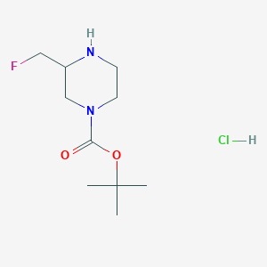 3-Fluoromethyl-piperazine-1-carboxylic acid tert-butyl ester hydrochloride - 