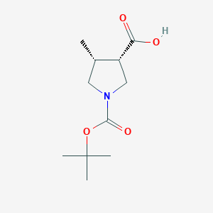 (3S,4R)-1-Boc-4-methyl-pyrrolidine-3-carboxylic acid - 