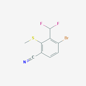 4-Bromo-3-(difluoromethyl)-2-(methylthio)benzonitrile - 