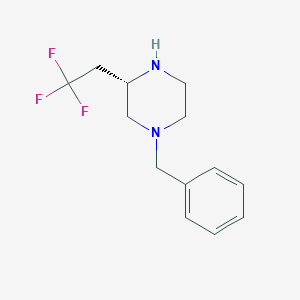 (3S)-1-benzyl-3-(2,2,2-trifluoroethyl)piperazine - 