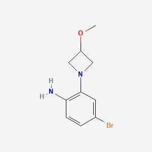 4-Bromo-2-(3-methoxyazetidin-1-yl)aniline - 