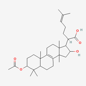 2-(3-acetyloxy-16-hydroxy-4,4,10,13,14-pentamethyl-2,3,5,6,7,11,12,15,16,17-decahydro-1H-cyclopenta[a]phenanthren-17-yl)-6-methylhept-5-enoic acid - 