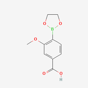 3-Methoxy-4-(1,3,2-dioxaborolan-2-yl)benzoic acid - 