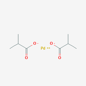 2-Methylpropanoate;palladium(2+) - 