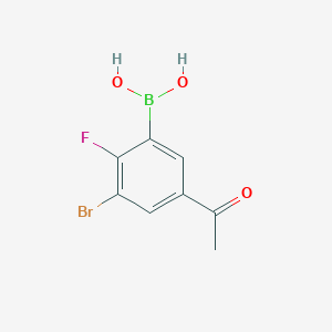 5-Acetyl-3-bromo-2-fluorophenylboronic acid - 