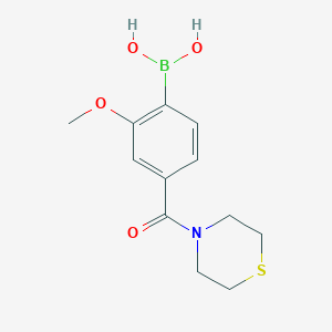 4-(Thiomorpholine-4-carbonyl)-2-methoxyphenylboronic acid - 