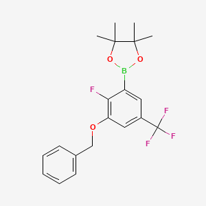 2-(3-(Benzyloxy)-2-fluoro-5-(trifluoromethyl)phenyl)-4,4,5,5-tetramethyl-1,3,2-dioxaborolane - 